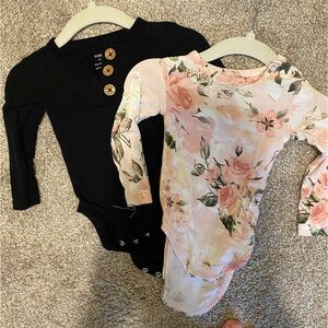 Posh peanut long sleeve body suit